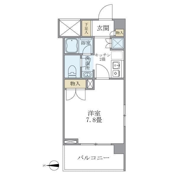 リュミエール三田 404 間取り図