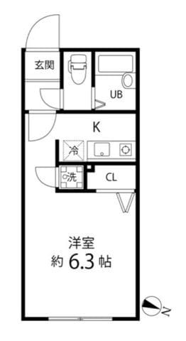 Branche笹塚 402 間取り図