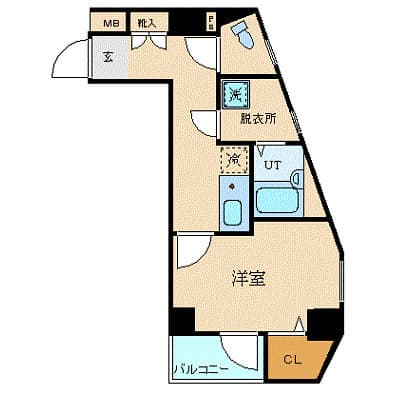 プレール・ドゥーク用賀 303 間取り図