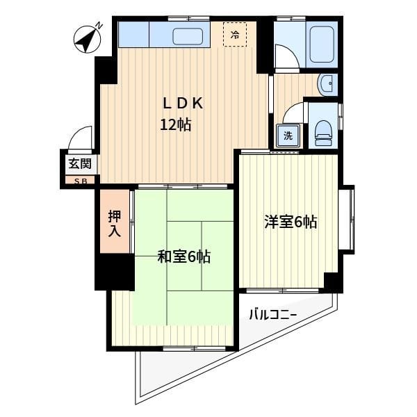 グリーンヒル文京 601 間取り図