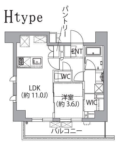 レスピール蓮根 302 間取り図