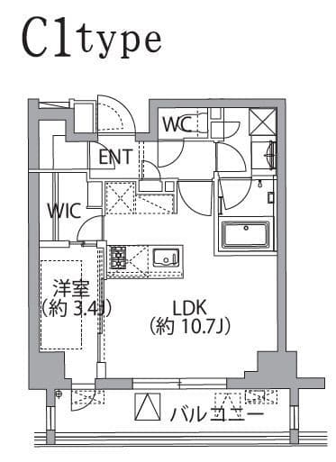 レスピール蓮根 503 間取り図