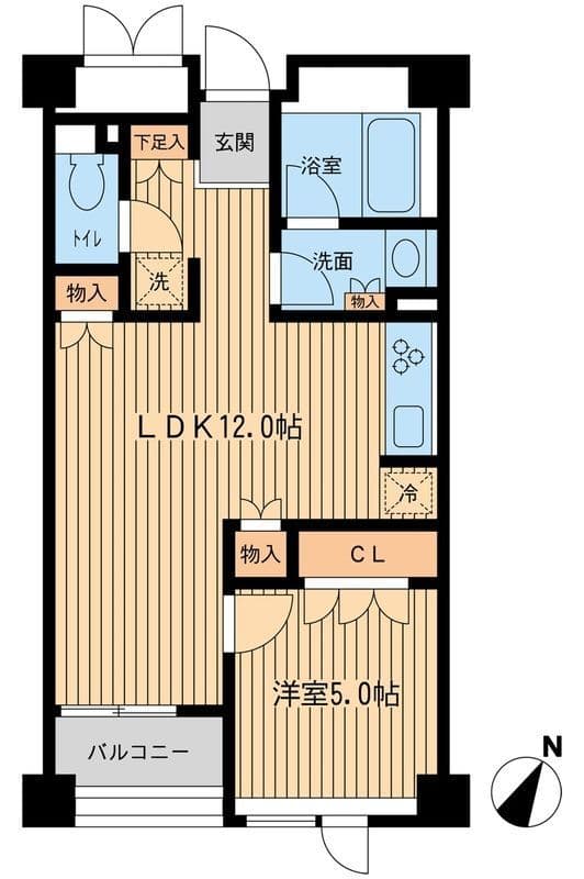 レジデンス三宿 0205 間取り図