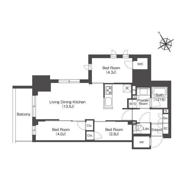 コンフォリア・リヴ板橋 1403