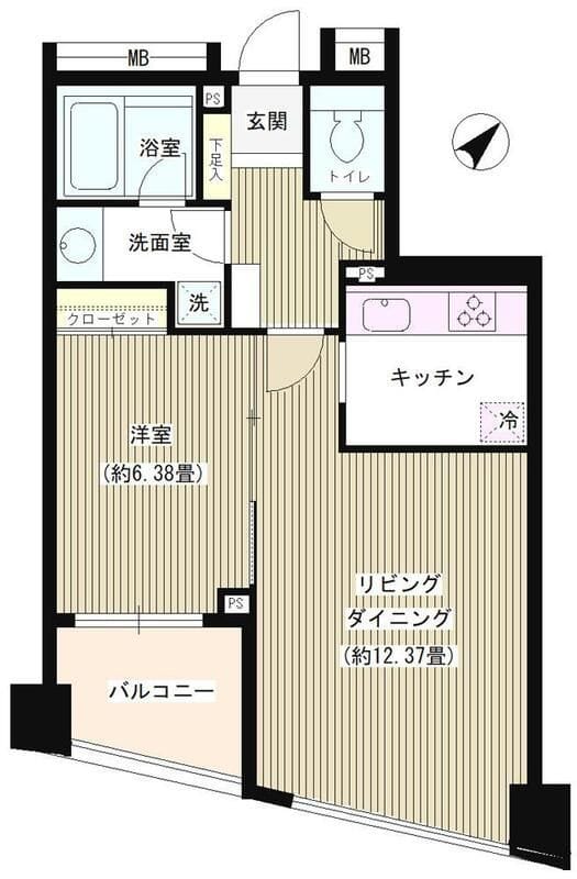 パトリス26 502 間取り図