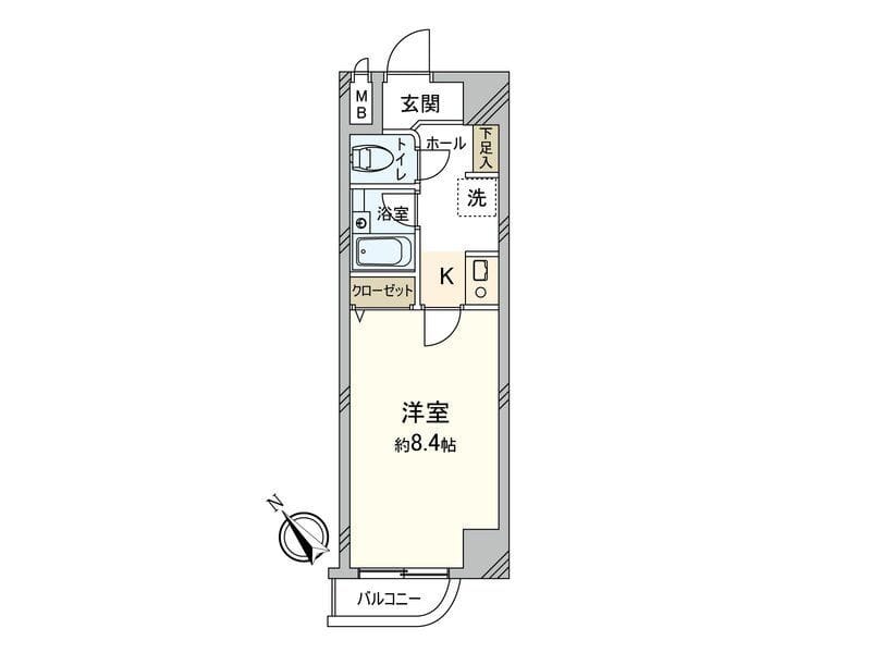 ベルスクエア小石川 604 間取り図