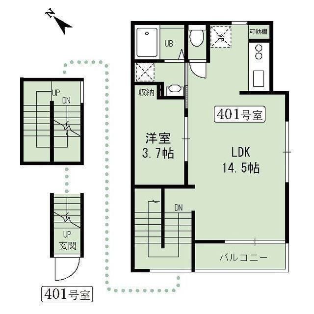 エスプリド不動前 401
