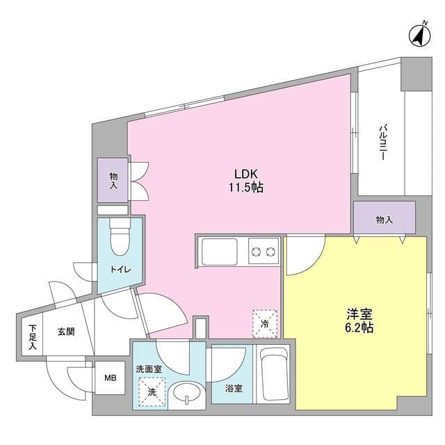 カーサ・アカマ 701 間取り図