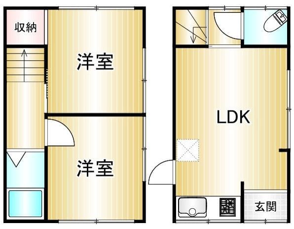 東大島貸家 9.4万円/なし/なし