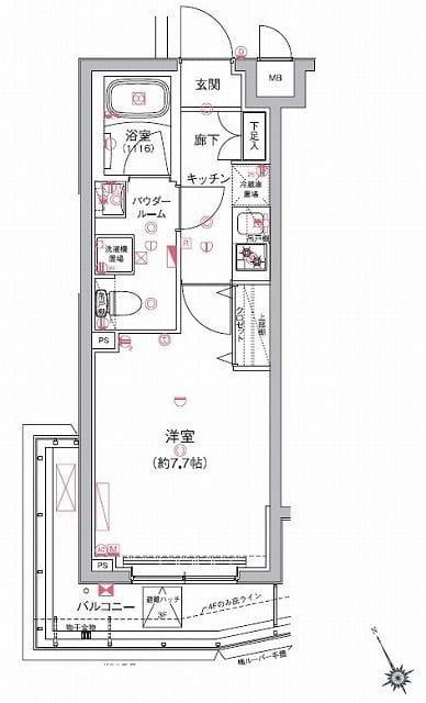 RELUXIA板橋区役所前 201 間取り図