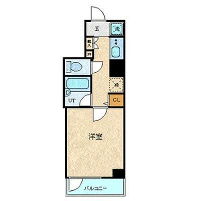 プレール・ドゥーク蒲田Ⅱ 305 間取り図