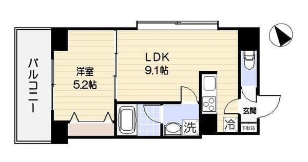 GRACIA YOKOHAMA 501 間取り図