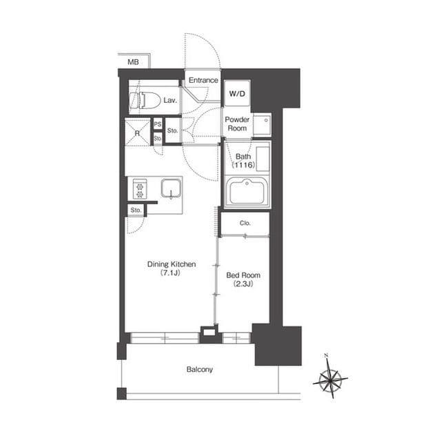 HF八広レジデンス 307 間取り図
