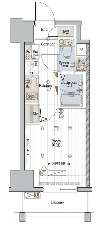 メイクスデザイン川崎Ⅱ 0207 間取り図