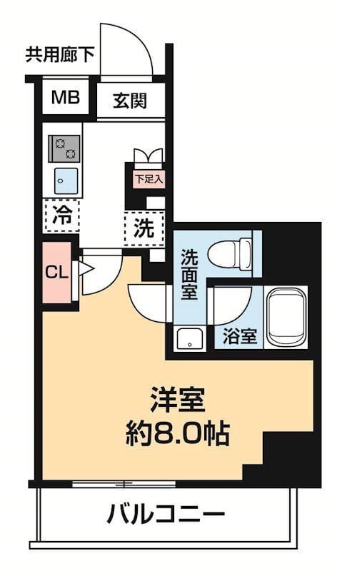 ARCOBALENO HORIKIRISHOBUEN 304 間取り図