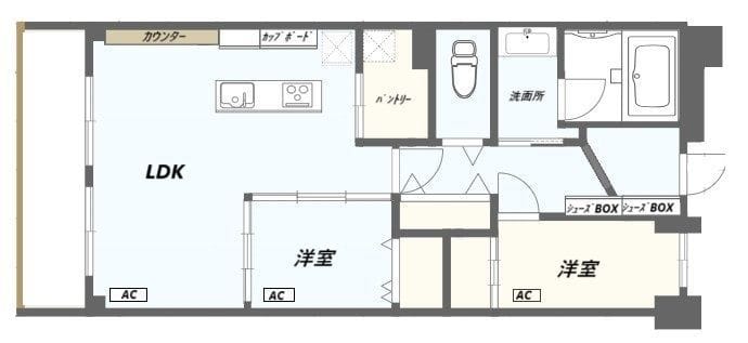 日商岩井大岡山第2マンション Aの写真
