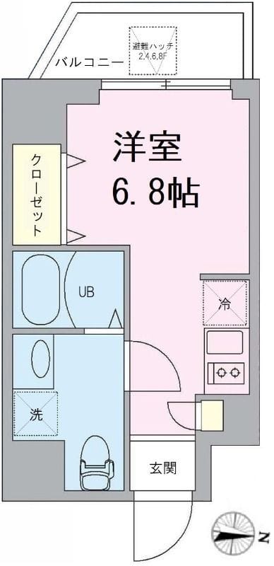 ALBA扇橋 202 間取り図