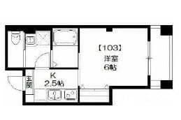コートリヴィエール 103 間取り図