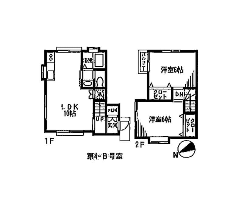ソレイユ湘南台 4B 間取り図