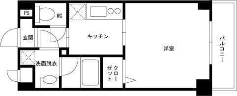 Wisteria六本木 203 間取り図