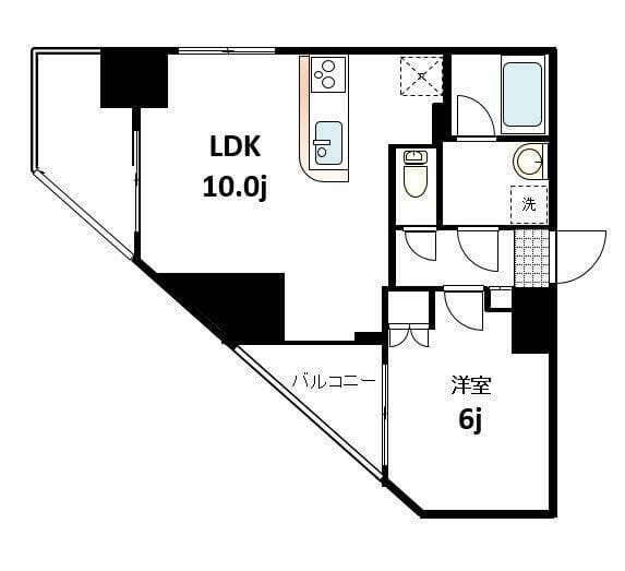 セントラル王子 1101 間取り図