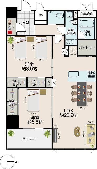 ブランヴェール 1102