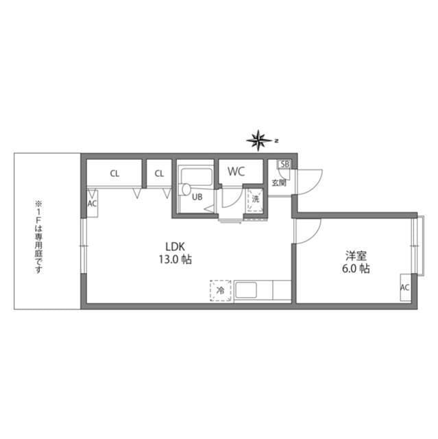 レジデンス世田谷 107 間取り図