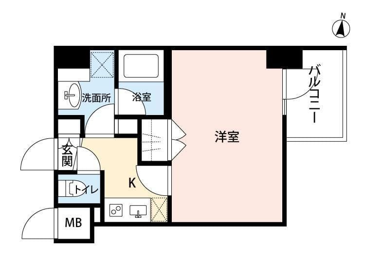 アビタ住吉 506 間取り図