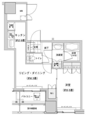 ウエストパークタワー池袋 1001 間取り図