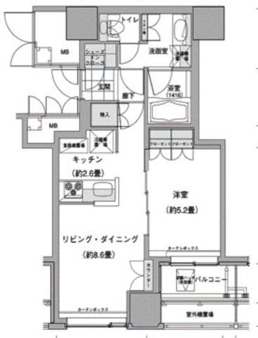 ウエストパークタワー池袋 1215 間取り図