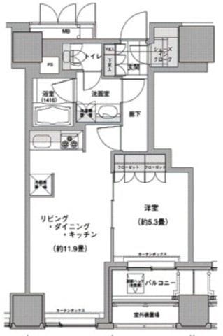 ウエストパークタワー池袋 212 間取り図