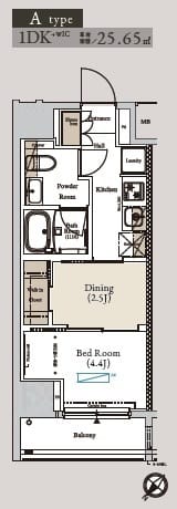 アーバンコア月島 1303