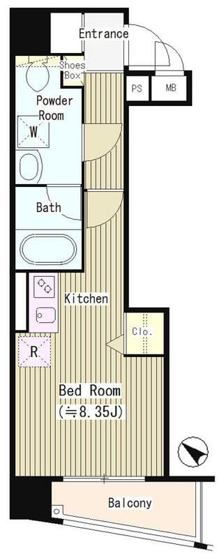 アクアアンビシャス八丁堀 801