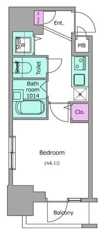 レジディア広尾Ⅱ 0201