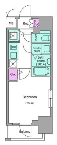 レジディア広尾Ⅱ 1102