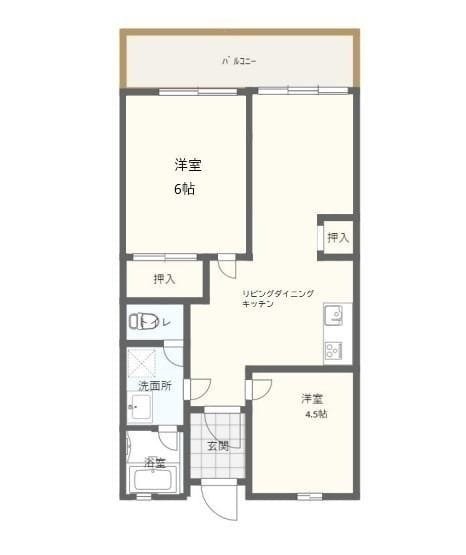 横浜マリンハイツ2号館 606 間取り図