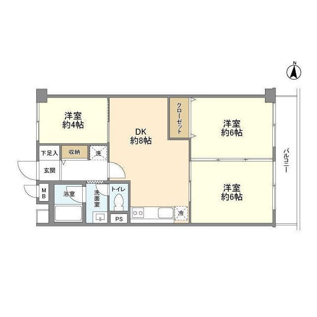 マンションヴィップ西落合 303 間取り図
