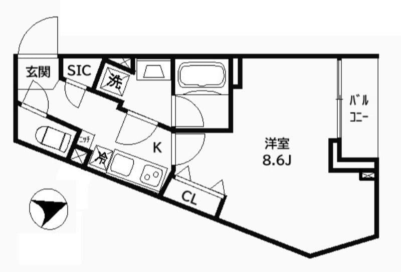 CREAL常盤台 102 間取り図