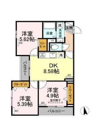 グラナーデ目白御留山 201 間取り図