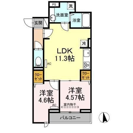 グラナーデ目白御留山 305 間取り図