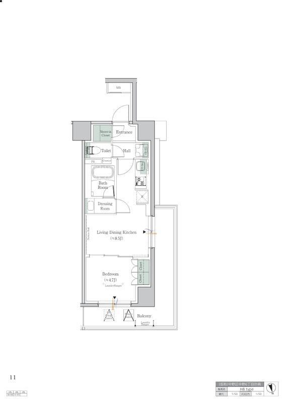 ワンルーフレジデンス中野 804