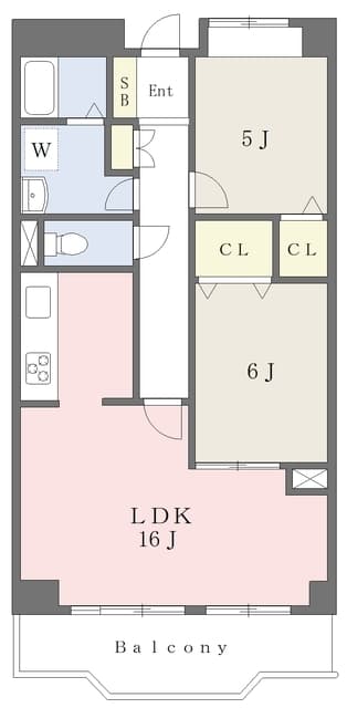 レジデンス上鷺 213 間取り図