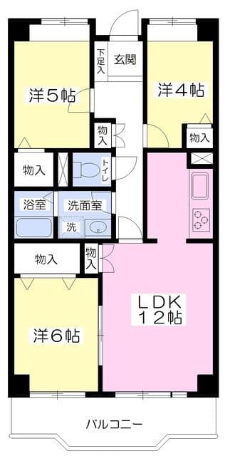 レジデンス上鷺 704 間取り図