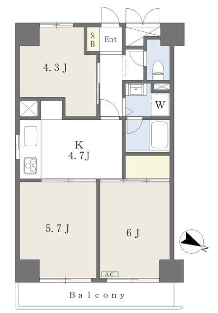 リレント上池袋PART-2 404 間取り図