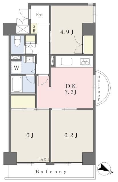 リレント上池袋PART-2 405 間取り図