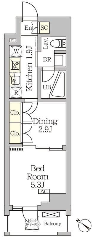 アジールコート松濤 803