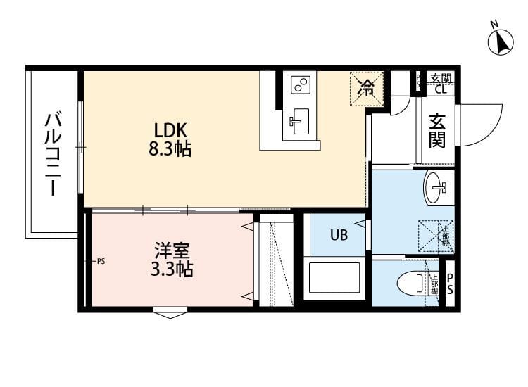 robot home 北柏Ⅱ(ロボットホーム キタカシワツー) 101 間取り図