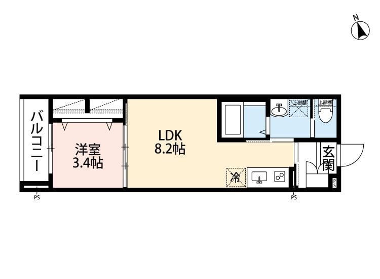 robot home 北柏Ⅱ(ロボットホーム キタカシワツー) 303 間取り図