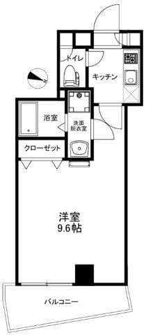 ルミナス西日暮里 302 間取り図