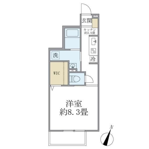 ロンサールB棟 B3 間取り図